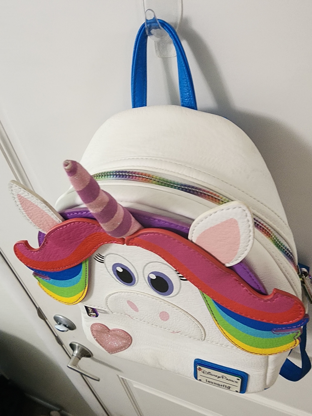 Disney Parks Loungefly Unicorn Rainbow Mini Backpack Park Exclusive - Picture 4 of 11